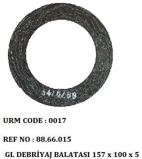 VOLAN DEBRİYAJ BALATASI YM