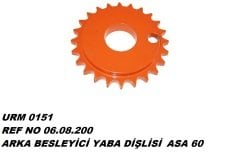 YABA 60'LIK ARKA BESLEYİCİ DİŞLİ 24 DİŞ REF NO : 06.08.200