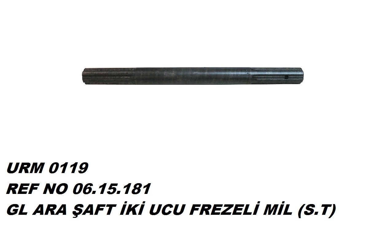 YABA İKİ TARAFI FREZELİ MİL