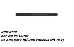 YABA İKİ TARAFI FREZELİ MİL