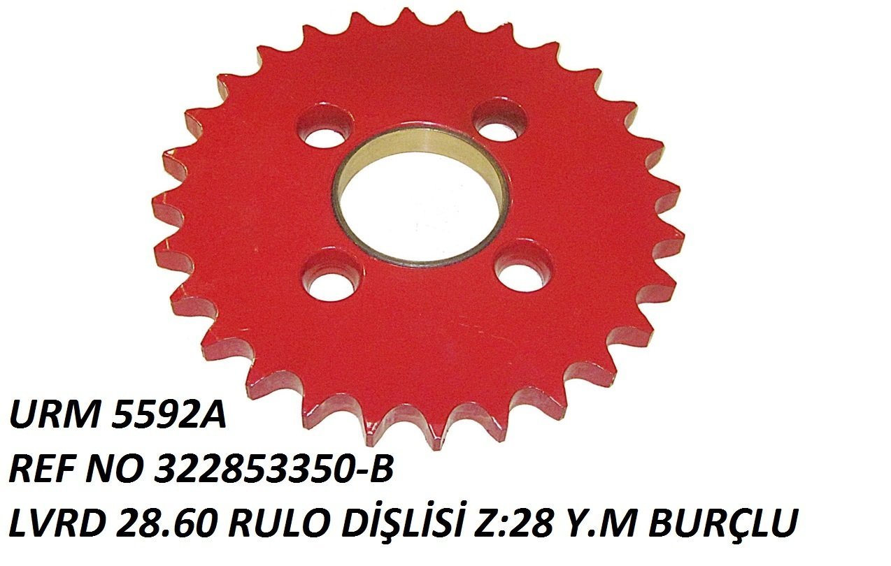 RULO DİŞLİSİ 28.60 BURÇLU REF NO: LA 322853350