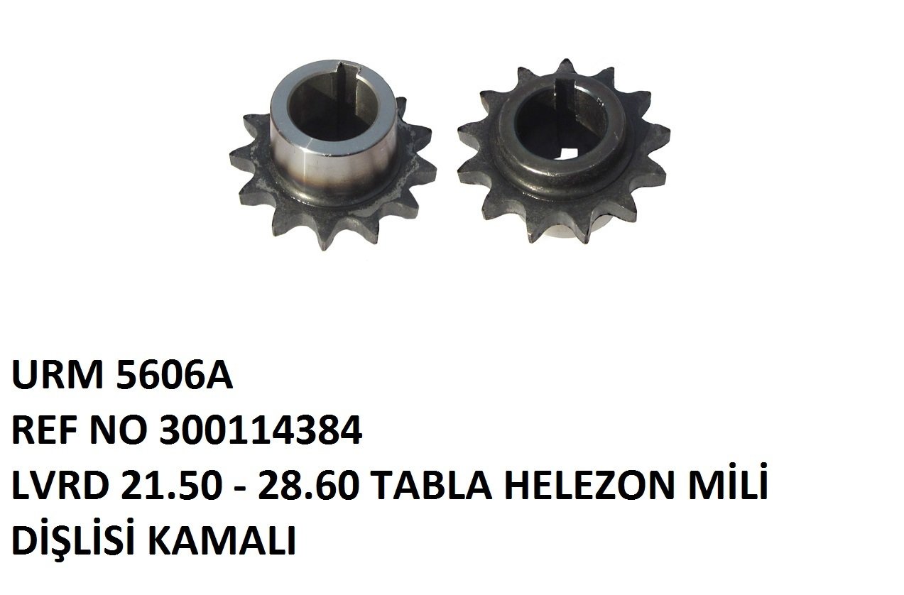 TABLO HELEZON MİLİ DİŞLİSİ KAMALI REF NO: LA 300114384