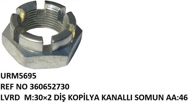 ARKA AKS SOMUNU YERLİ REF NO: 360652730