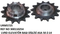 ELEVATÖR BAŞI DİŞLİSİ ASA50 Z:14 REF NO: LA 300110254