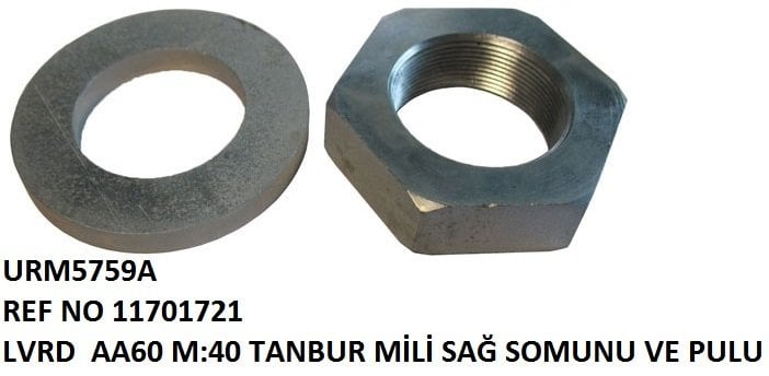 TAMBUR MİLİ SAĞ SOMUNU VE PULU REF NO: 11701721